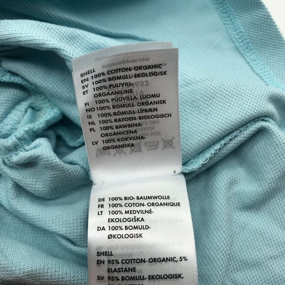 Polarn O. Pyret Organic Cotton Baby Dress With Collar Embroidered Logo 1-2 MO - Picture 4 of 4